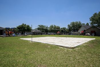 Sand volleyball court